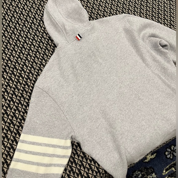Thom Browne 4 Stripe Hoodie Cashmere Pullover XL - Picture 2 of 7